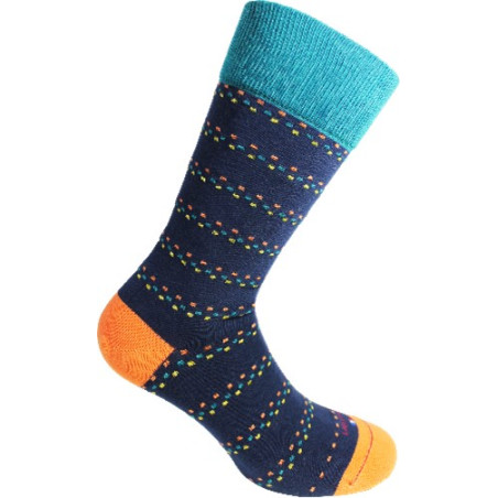 Chaussette rayures mini carrés 34545  - Labonal - Achat en ligne - Jaines