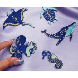 Patch thermocollant Pieuvre- Malicieuse