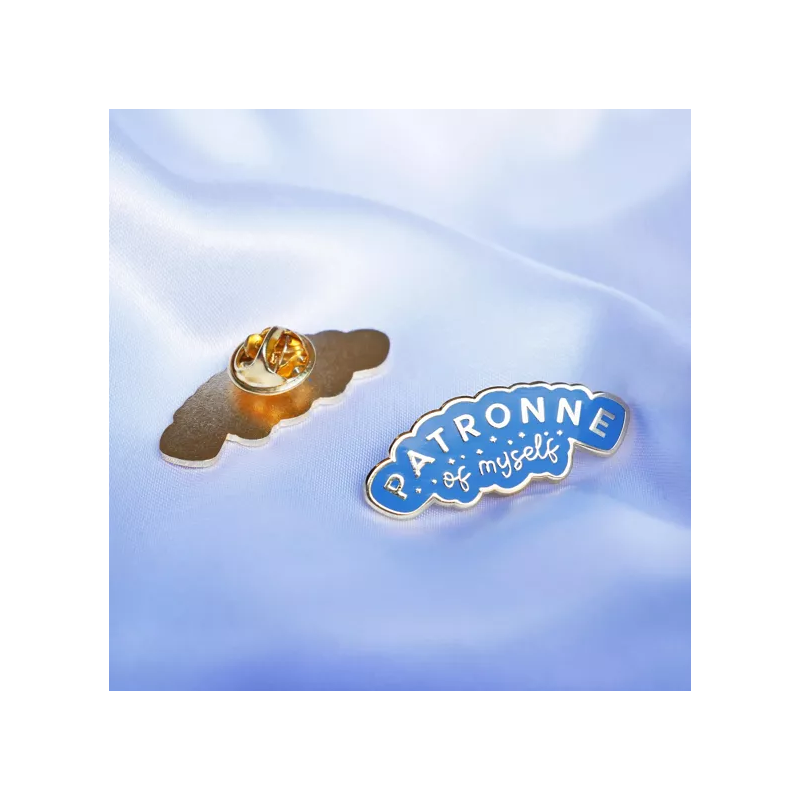 Pin's Patronne of myself bleu - Malicieuse - Achat en ligne - Jaines