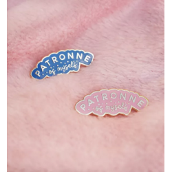 Pin's Patronne of myself bleu - Malicieuse - Achat en ligne - Jaines