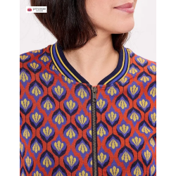 Blouson teddy maille jacquard bio - La Fiancée - Achat en ligne - Jaines
