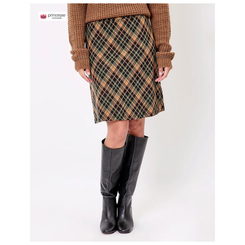 Jupe maille courte bio OLI - La Fiancée - Achat en ligne - Jaines