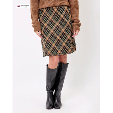 Jupe maille courte bio OLI - La Fiancée - Achat en ligne - Jaines