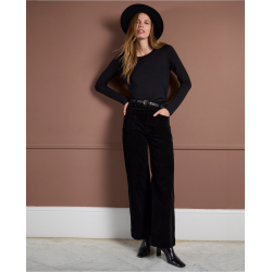 Pantalon velours noir LIYU523 - Surkana