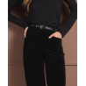 Pantalon velours noir LIYU523 - Surkana