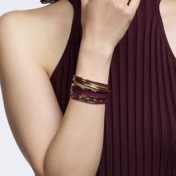 Jonc BANGLE prune - bangle up
