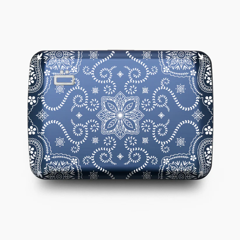 Porte-cartes RFID V2 compact Bandana navy - Ögon