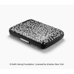 Porte-cartes RFID V2 compact Keith Haring White - Ögon