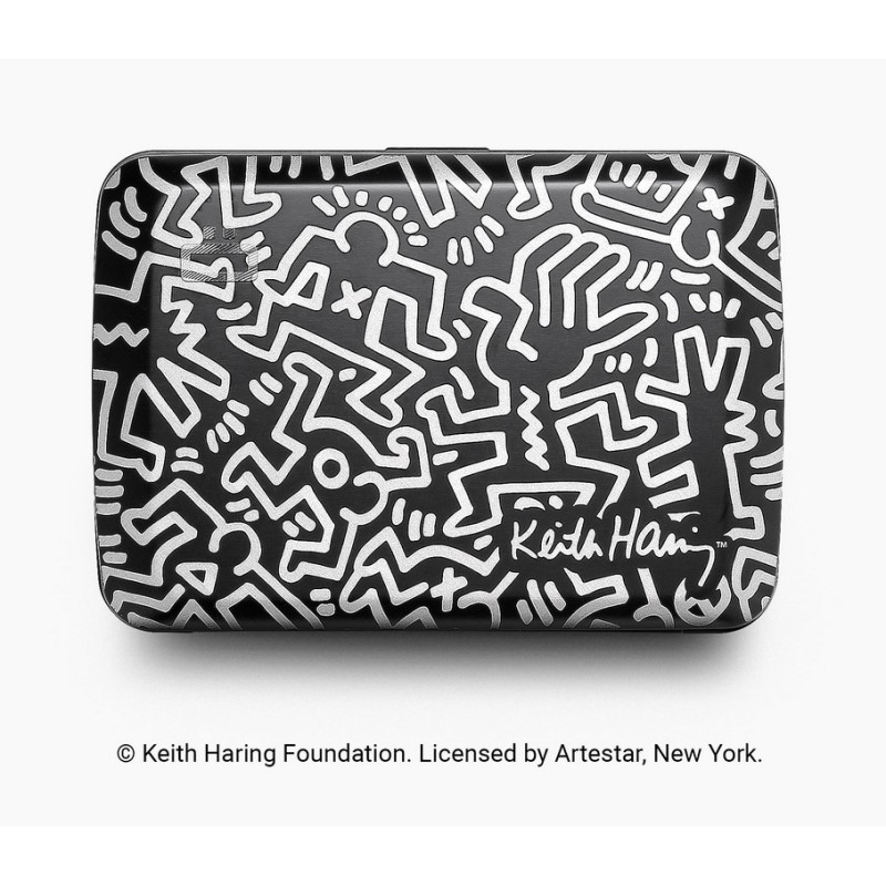 Porte-cartes RFID V2 compact Keith Haring White - Ögon