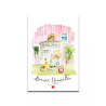 Carte Aquarelle Bonne Nouvelle- Les rêves de Caro