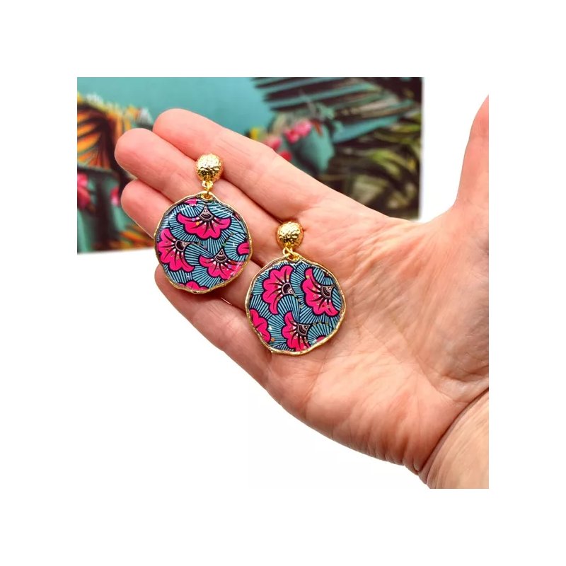 Boucles d'oreilles tropical - Jaïnès & Co - Achat en ligne - Jaines