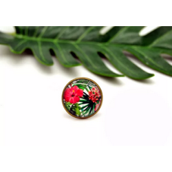 Bague hibiscus fuchsia - Jaïnès & Co - Achat en ligne - Jaines