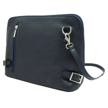 Sac bandoulière en cuir Eloise marine- Jaïnès & Co - Achat en ligne - Jaïnès