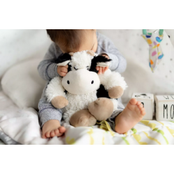 Doudou Bouillotte sèche aux graines - Vache - WARMIES