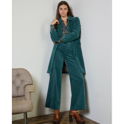 Pantalon velours bleu...