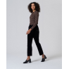 Pantalon velours noir LIYU526 - Surkana