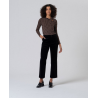 Pantalon velours noir LIYU526 - Surkana