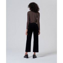 Pantalon velours noir LIYU526 - Surkana
