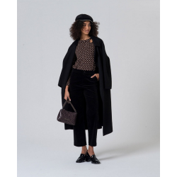 Pantalon velours noir LIYU526 - Surkana