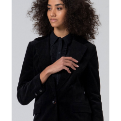 Veste velours noire LIYU321...