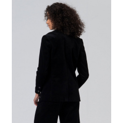 Veste velours noire LIYU321 - Surkana