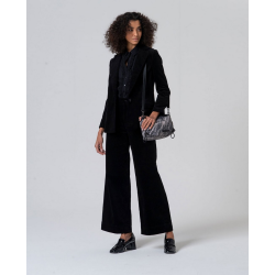 Veste velours noire LIYU321 - Surkana