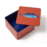 Boîte carrée métal - Poisson- Gangzaï
