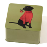 Boîte carrée métal - Chien - Gangzaï