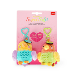 2 Porte-clés avec Peluche - Super Soft! - Tiny - Legami