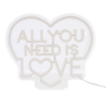 Lampe LED à Effet Néon - All You Need is Love - It’s a Sign- Legami