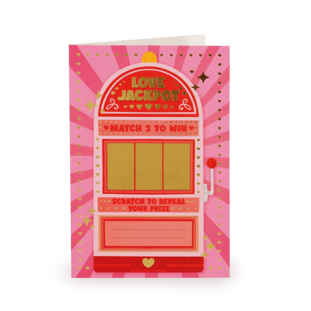 Carte de Vœux à Gratter - Love Jackpot - Legami - Achat en ligne - Jaines