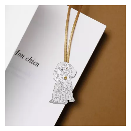 Marque-page en métal - Golden retriever- tout simplement - Achat en ligne - Jaines