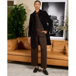 Manteau droit MASE411 Noir - Surkana