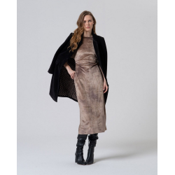 Manteau droit MASE411 Noir - Surkana