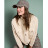 Cardigan torsadé sable NIAR333 - Surkana