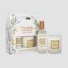 Coffret Bougie 180g & Parfum d'intérieur - Thé Blanc - Collines de Provence