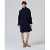 Manteau col montant avec manches raglan Bleu marine - Surkana