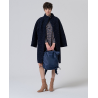 Manteau col montant avec manches raglan Bleu marine - Surkana