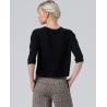 Pull manches 3/4 Noir LIZA238 - Surkana