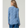 Chemise jersey imprimé Bleu INVI116 - Surkana