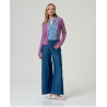 Chemise jersey imprimé Bleu INVI116 - Surkana