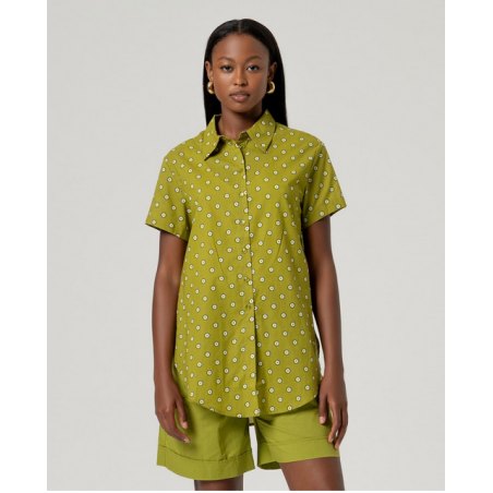 Chemise longue manches courtes Vert MIKA126  - Surkana - Achat en ligne - Jaines