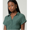Chemise manches courtes Vert bouteille BALI125 - Surkana
