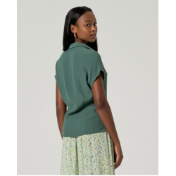 Chemise manches courtes Vert bouteille BALI125 - Surkana