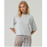 T-shirt en lurex Argent BAYO012 - Surkana