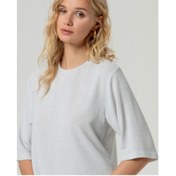 T-shirt en lurex Argent BAYO012 - Surkana