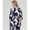 T-shirt manches 3/4 Bleu SOMA014 - Surkana