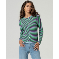 Cardigan rayé HIDO334 - Surkana