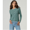Cardigan rayé HIDO334 - Surkana