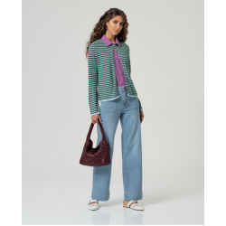 Cardigan rayé HIDO334 - Surkana